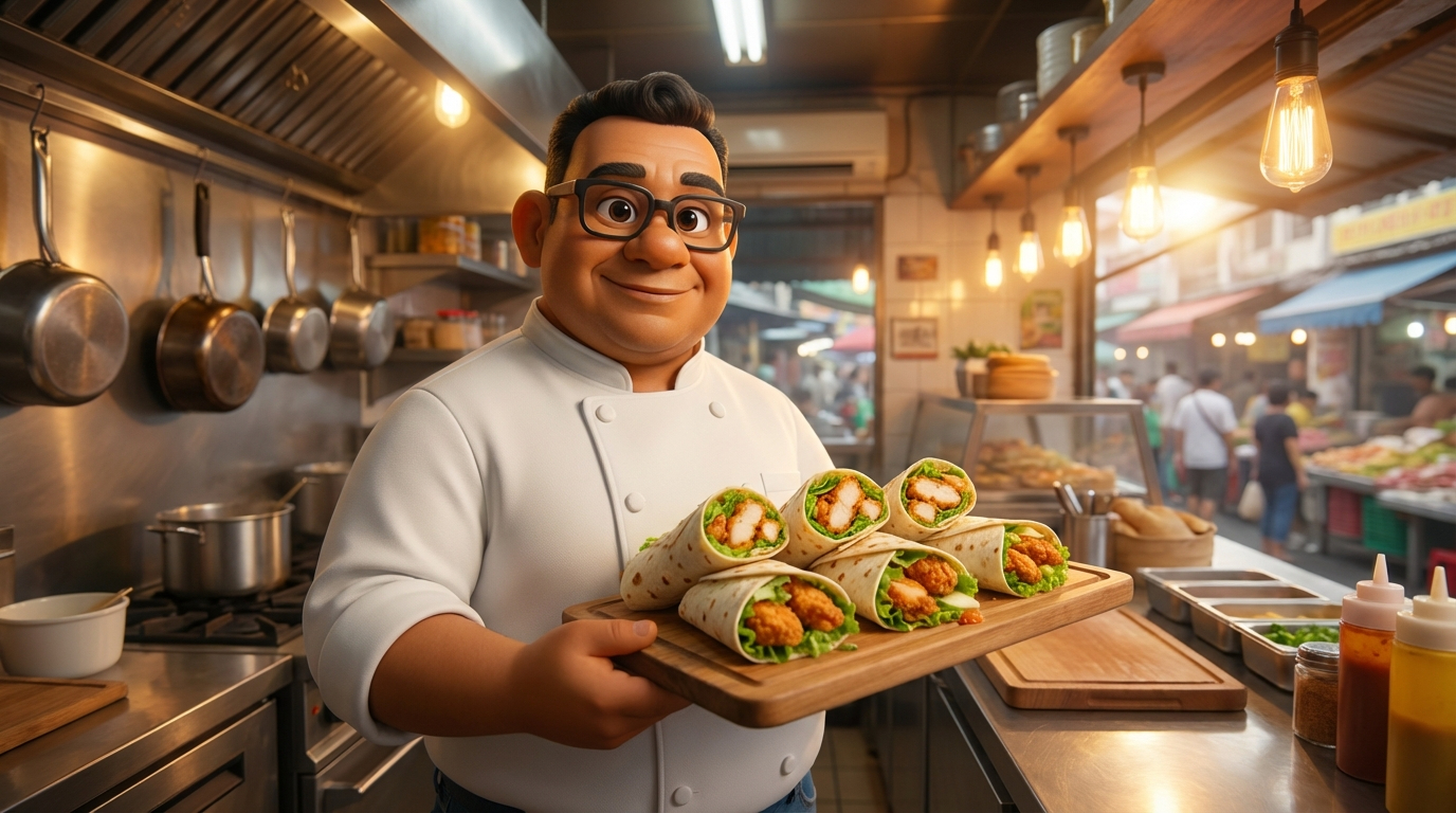 cara makan nasi goreng